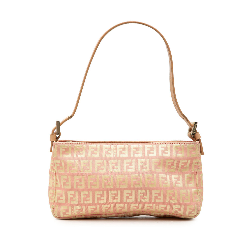 Pre-Loved Fendi Zucchino Canvas Pochette